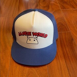 Big Brother Jankie World Trucker Hat - Blue and White